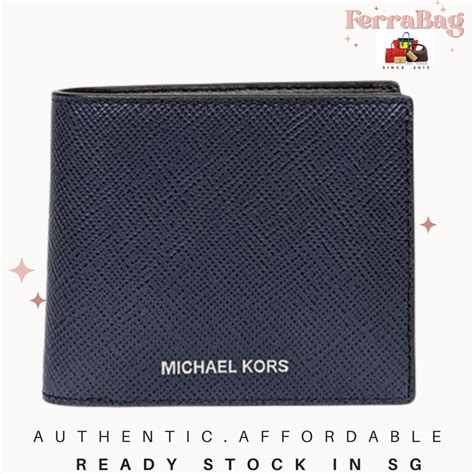 michael kors mens harrison leather id billfold wallet|Michael Kors Men's Harrison Billfold with Passcase Leather .